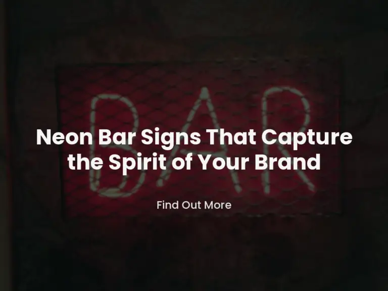 Neon Bar Signs