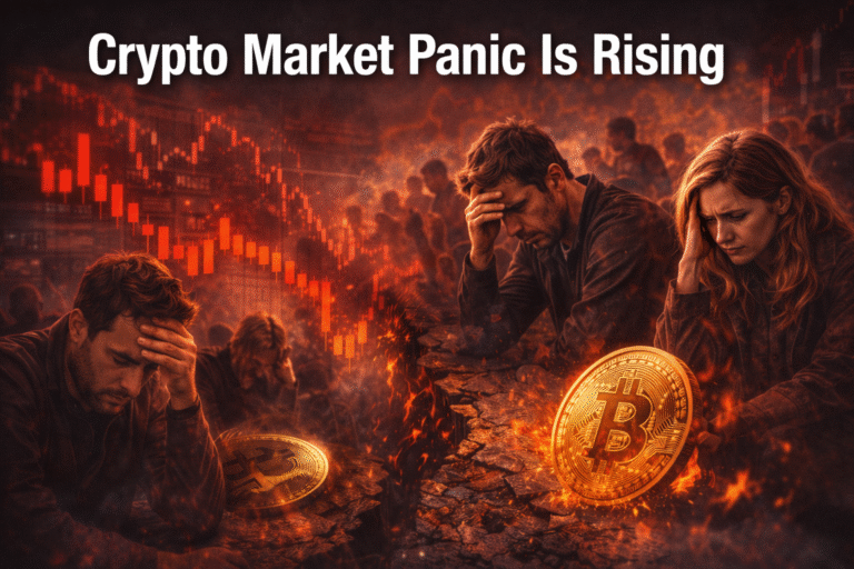 Crypto market panic is rising as Bitcoin and altcoins face heavy selling pressure