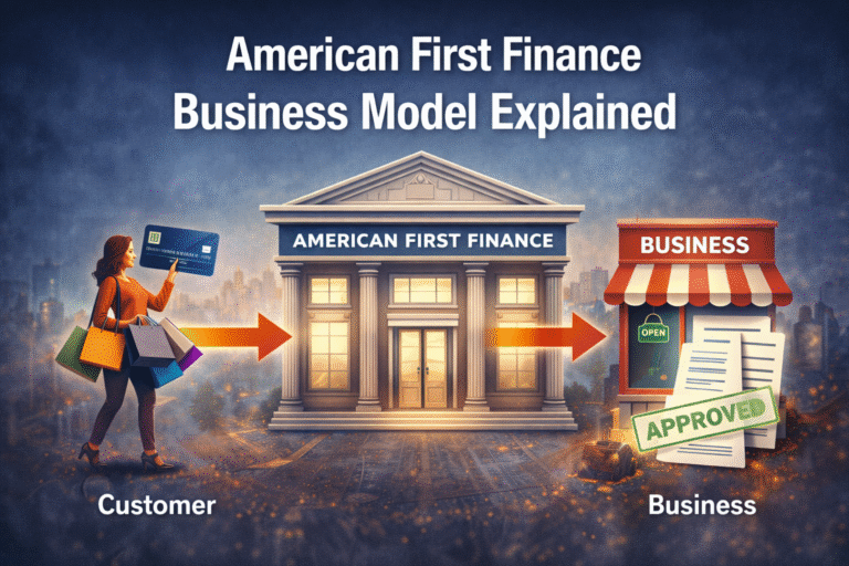 American First Finance business model explained with lease-to-own financing process