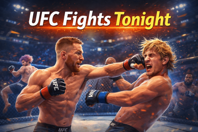 UFC fights tonight showing main event fighters and full fight card action || ufc fight tonight