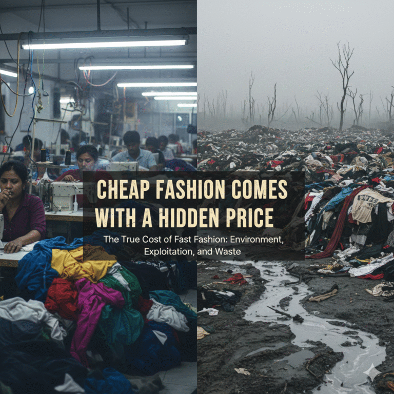 Cheap fashion comes with a hidden price for workers and the environment